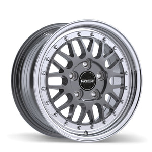 Fast Wheels FR01 - 15X7.0 | 5X120.65 | 72.6 | +40 Gloss Gunmetal with Machined Lip