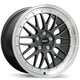 Fast Wheels FR01 - 17X8.0 | 5X114.3 | 72.6 | +35 Gloss Gunmetal with Machined Lip