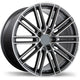Replika R206 - 20X8.5 | 5X130 | 71.6 | +50 Gloss Gunmetal with Machined Face