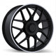 Replika R272 - 20X8.5 | 5X112 | 66.5 | +48 Satin Black with Machined Lip